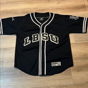 LBSU Black Baseball Jersey